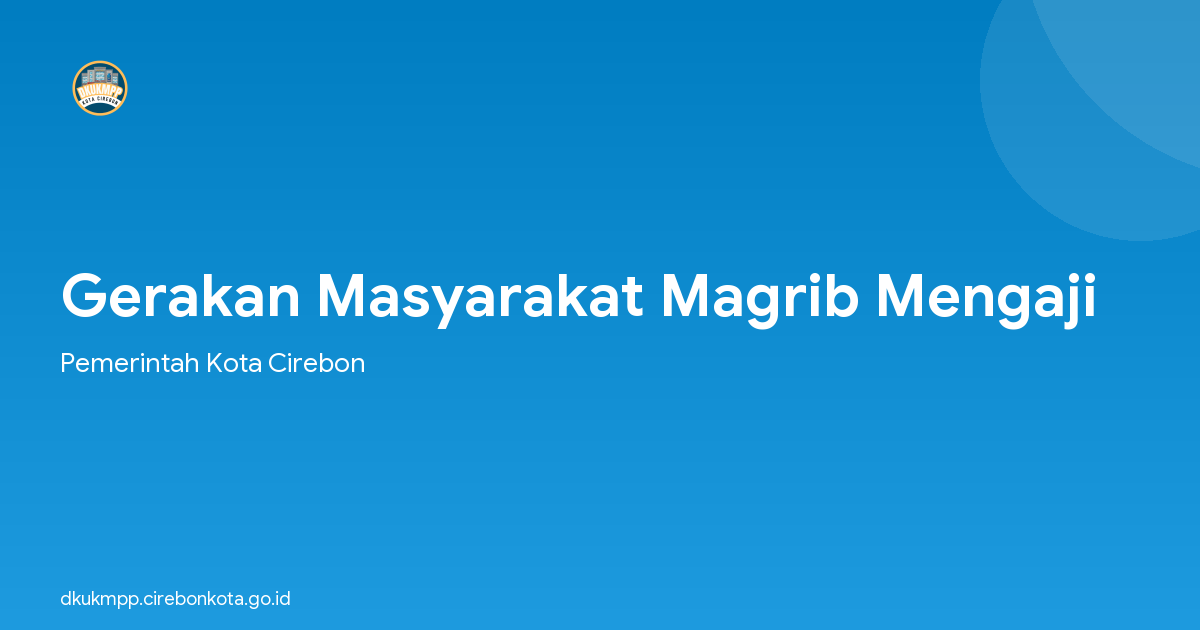 Gerakan Masyarakat Magrib Mengaji