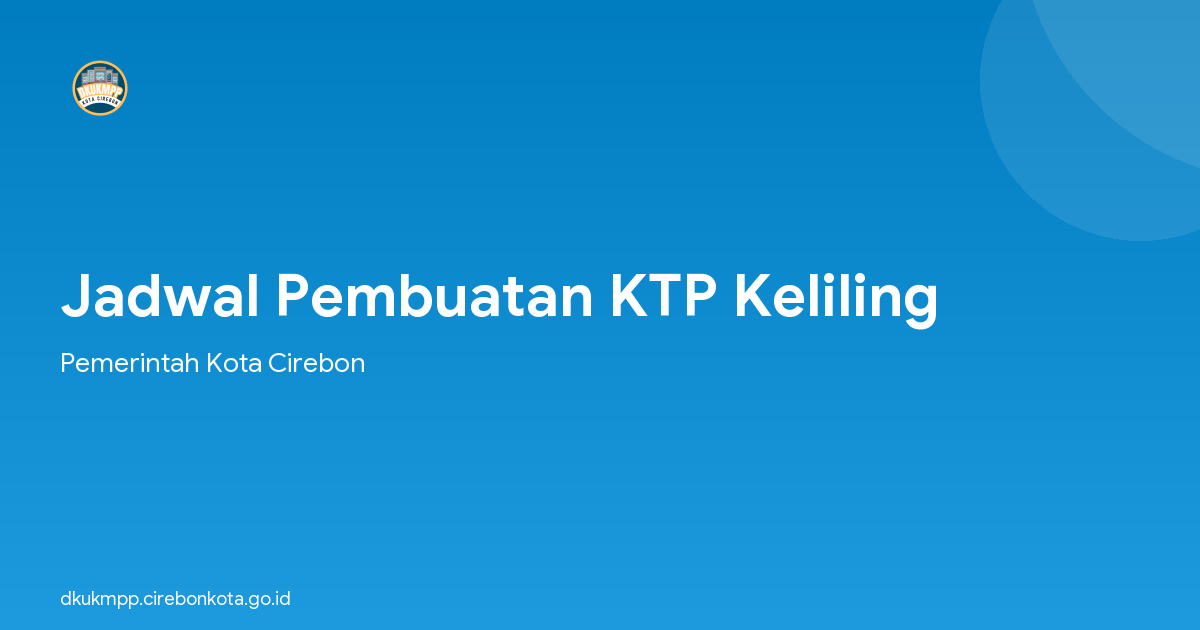 Jadwal Pembuatan KTP Keliling