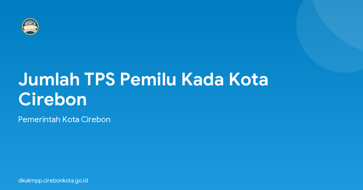 Jumlah TPS Pemilu Kada Kota Cirebon