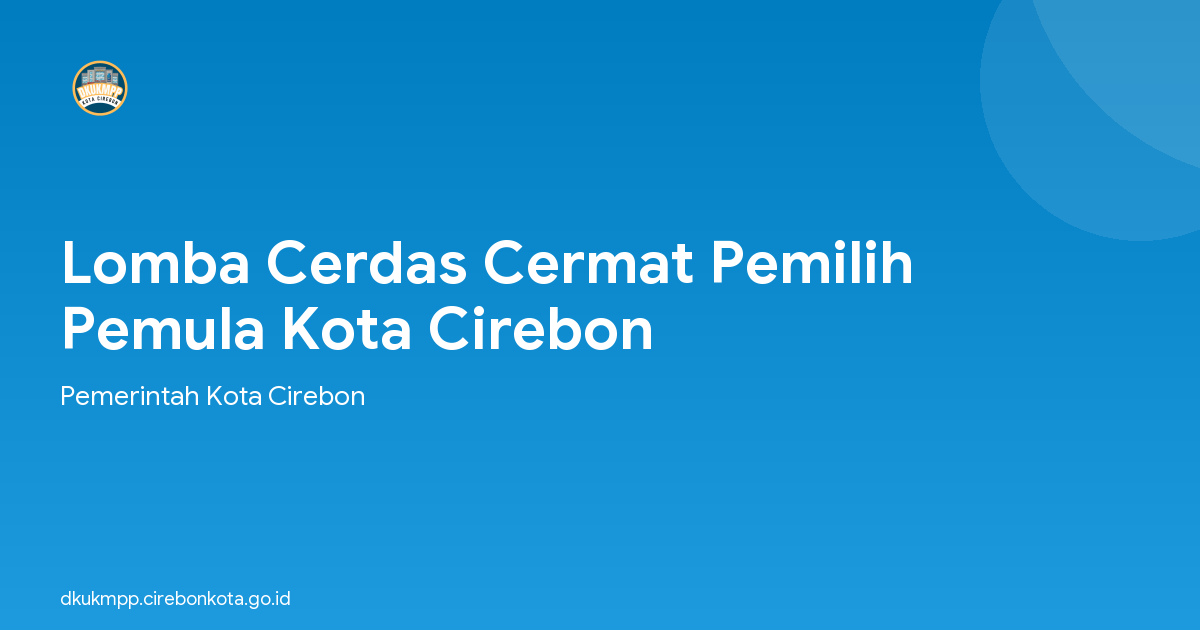 Lomba Cerdas Cermat Pemilih Pemula Kota Cirebon