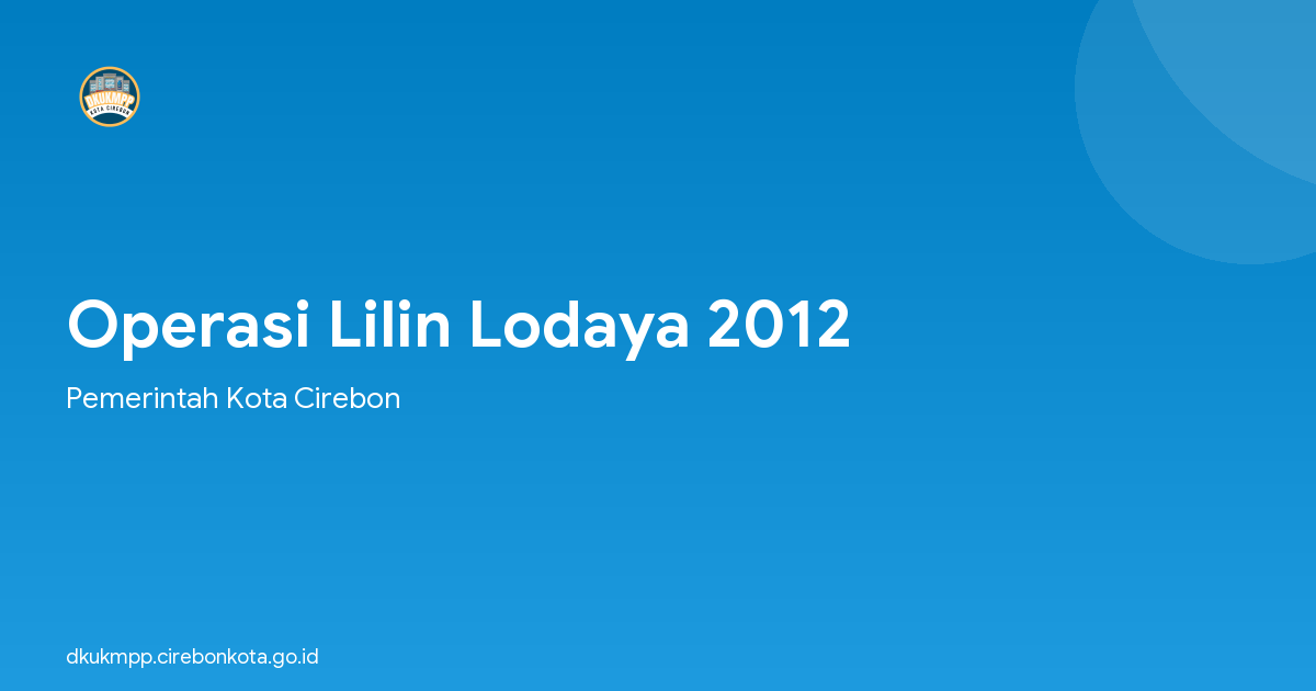 Operasi Lilin Lodaya 2012
