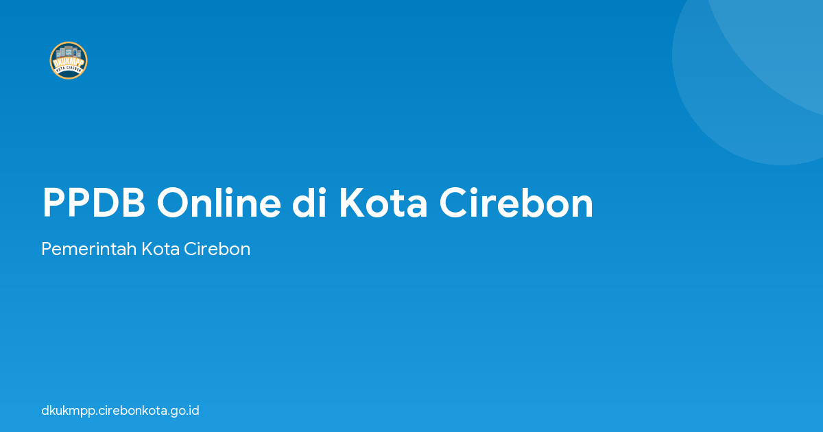 PPDB Online di Kota Cirebon