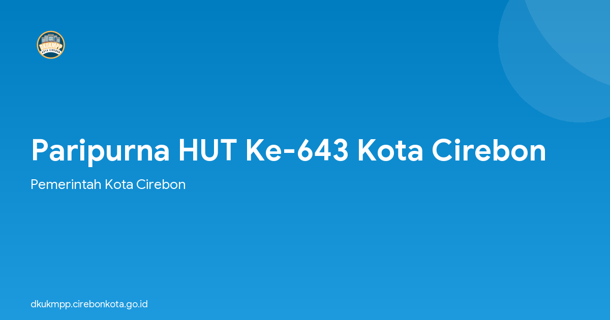 Paripurna HUT Ke-643 Kota Cirebon