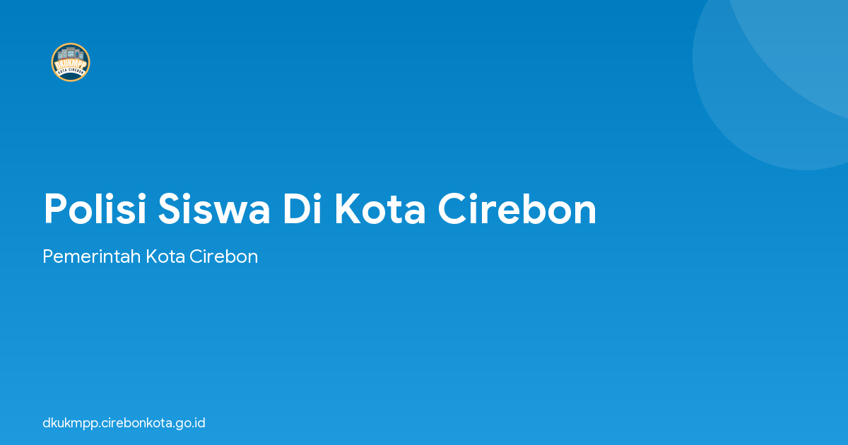 Polisi Siswa Di Kota Cirebon