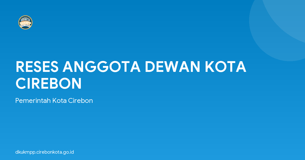 RESES ANGGOTA DEWAN KOTA CIREBON